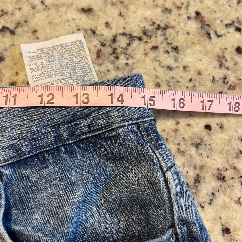 Zara Women's Jeans Size 10 Blue Denim Wide Leg High Waist Casual - Picture 6 of 8